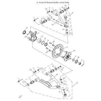 Formscheibe, Adly ATV Conquest 600 4x4